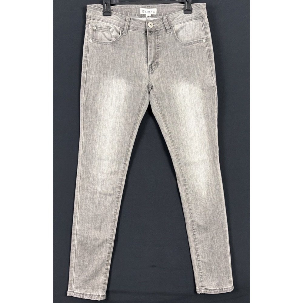 Waimea Jeans Womens Size 78 (32x31) Faded Gray Silver Wash Skinny Jeans